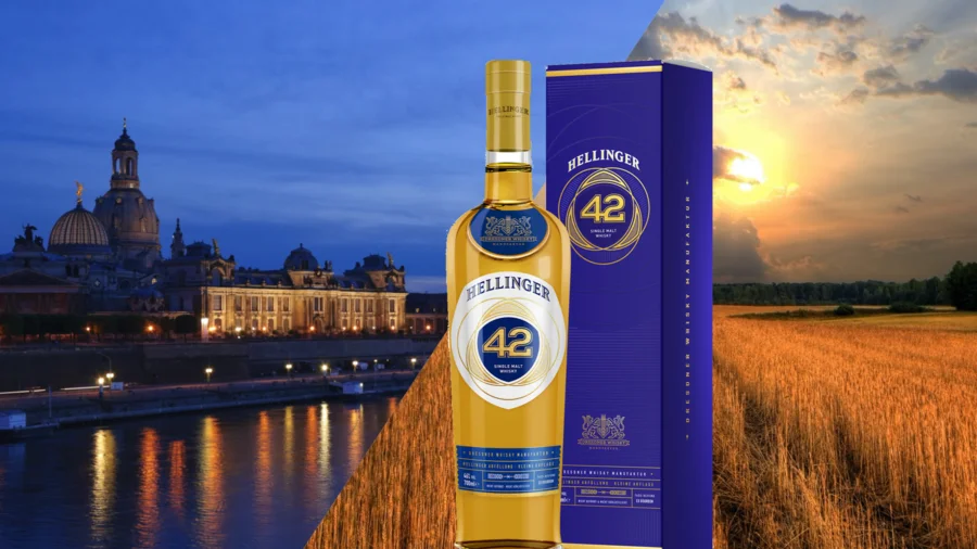 Hellinger 42 Whiskey vor Dresdner Elbpanorama MARTINI alkoholfrei Edition im Aktionspaket mit Schweppes| HFS Getränke